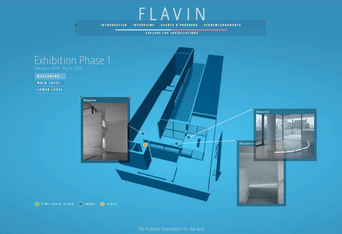 Dan Flavin Web Site for the Pulitzer Foundation for the Arts