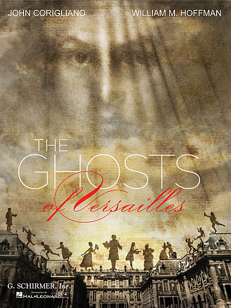 Brochure cover design, design for arts and culture, john corigliano, ghosts of versailles, music publishing award
