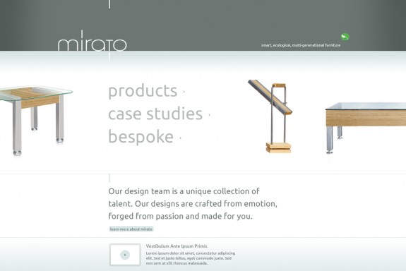 Mirato homepage