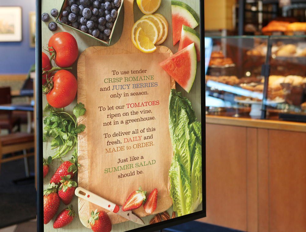 Panera in-store display