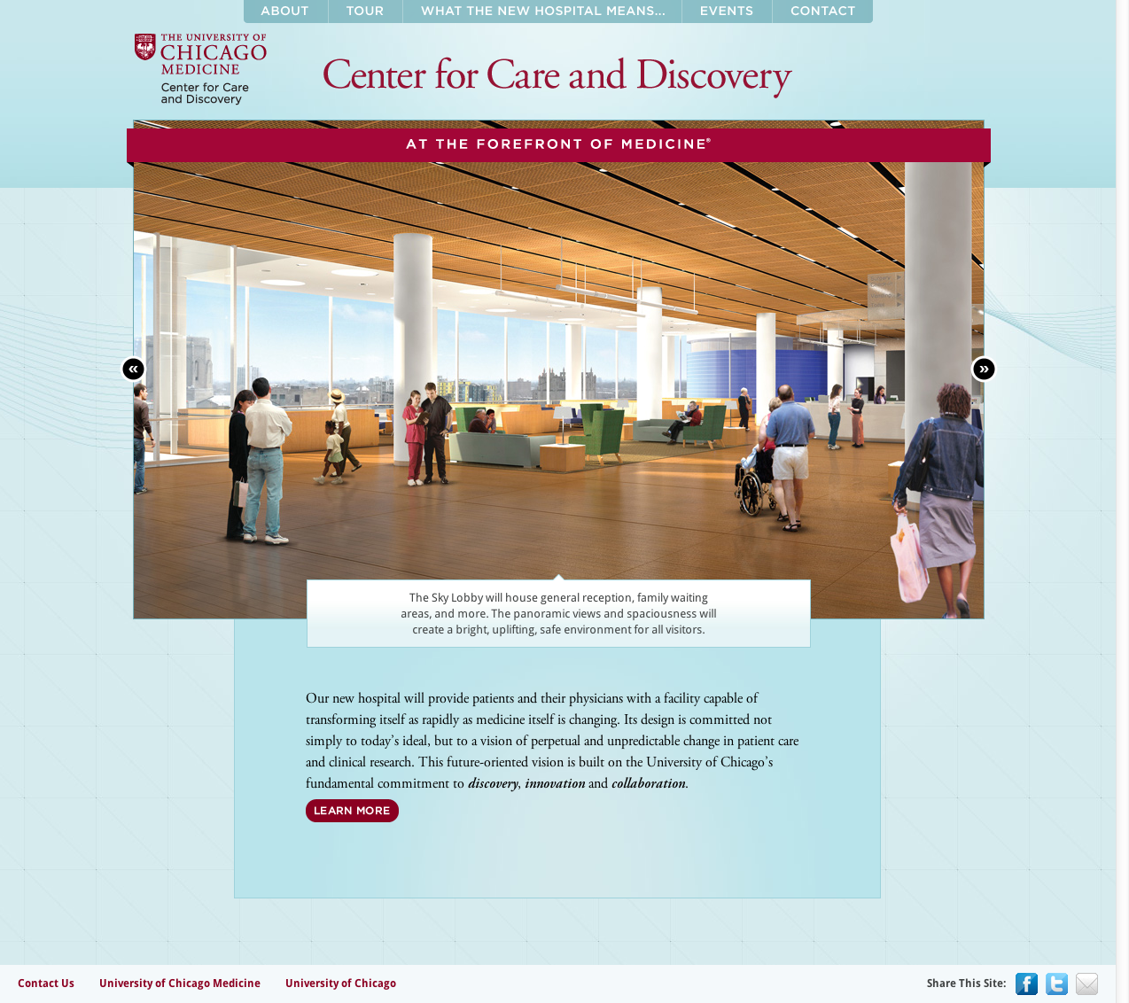University of Chicago Medicine | Center for Care and Discovery | Home 2