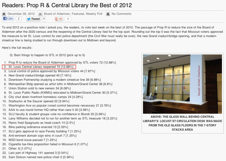 TOKY UrbanReviewSTL Library 2012