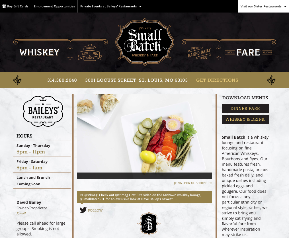 Small Batch Website