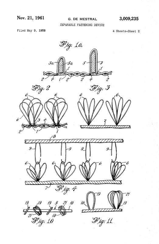 velcro patent design