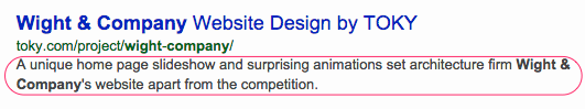 Meta Description for Architecture Project Page