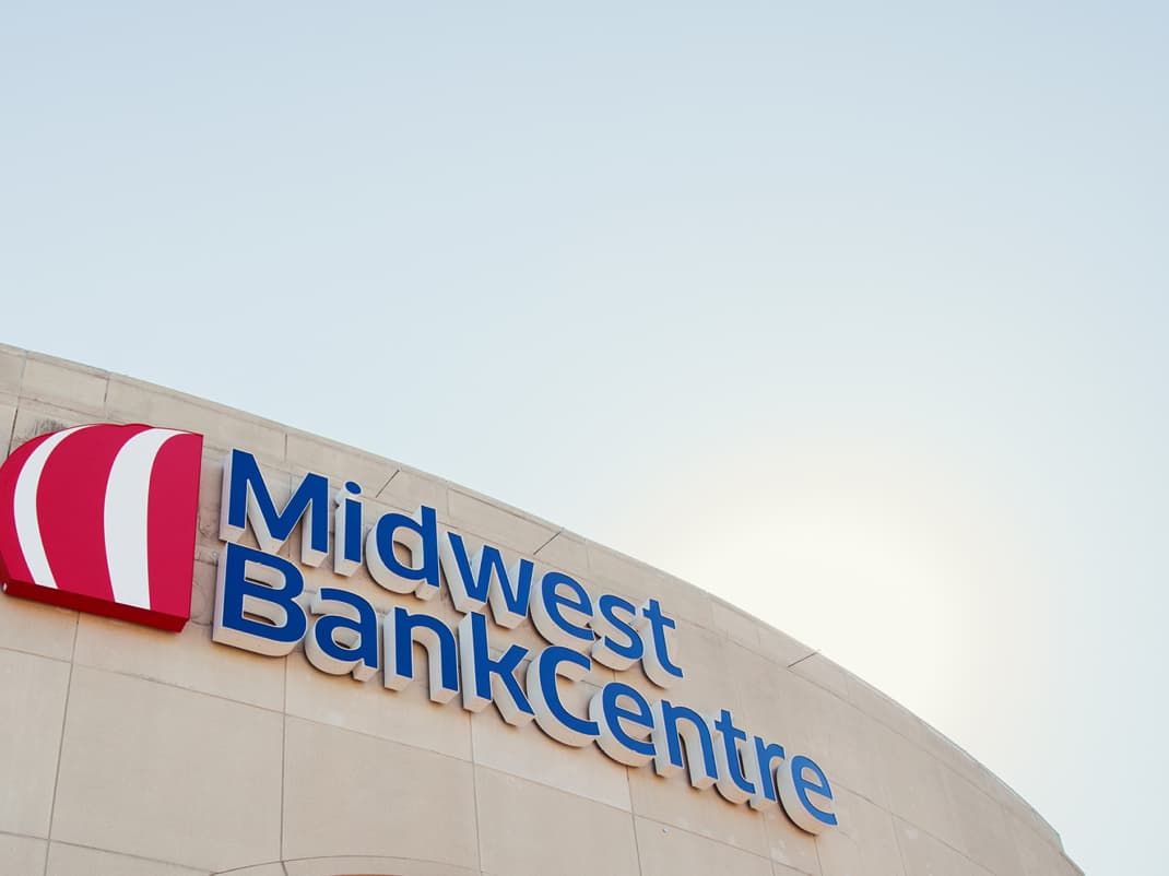 Midwest BankCentre signage on front of building