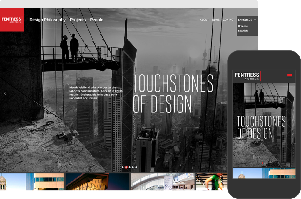 Fentress Website Mockup