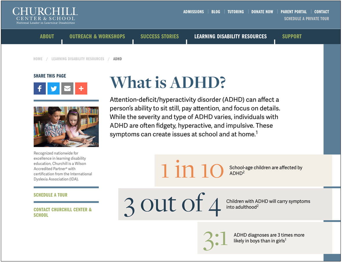 ADHD Resource Guide from Churchill's Website
