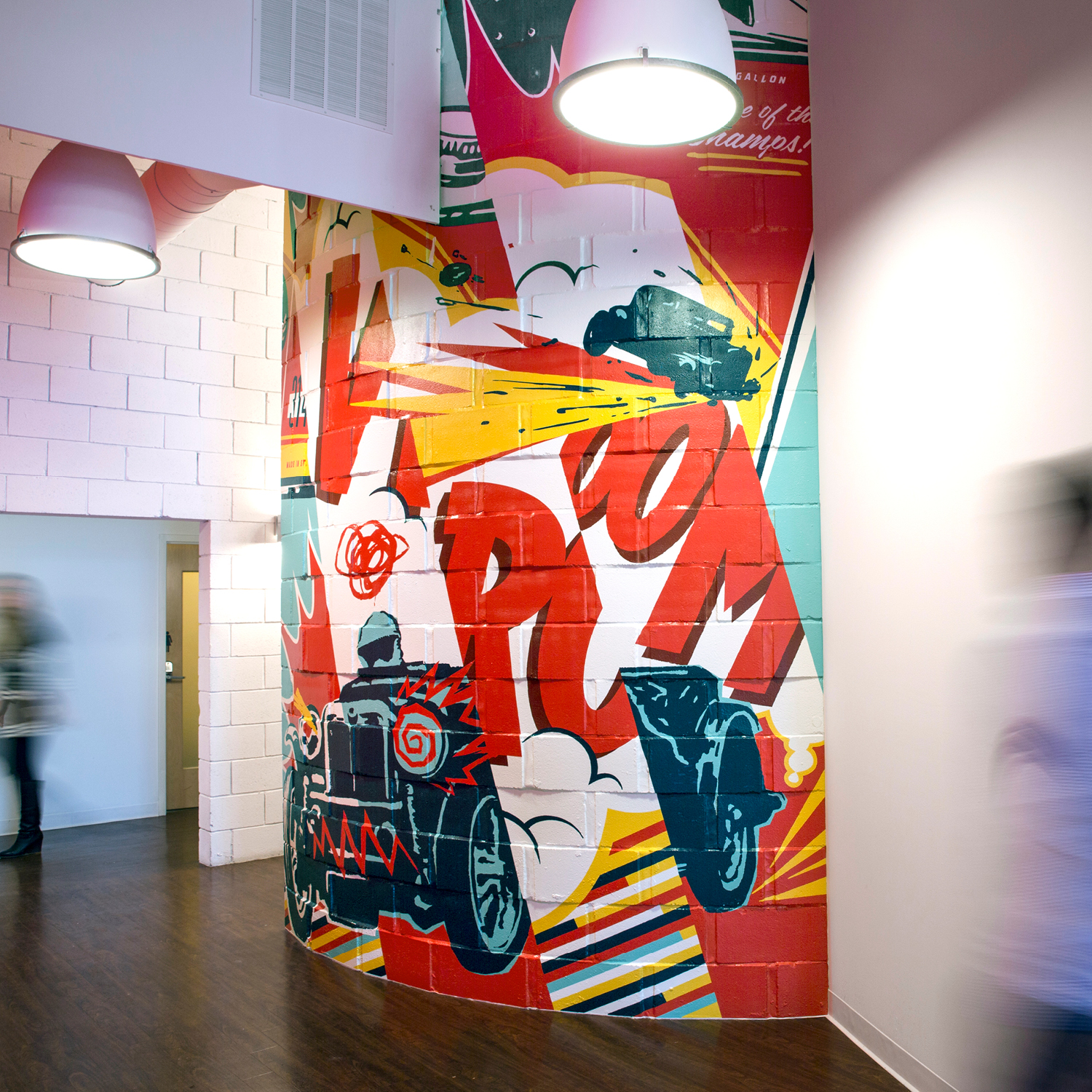 Interior mural for REO Lofts
