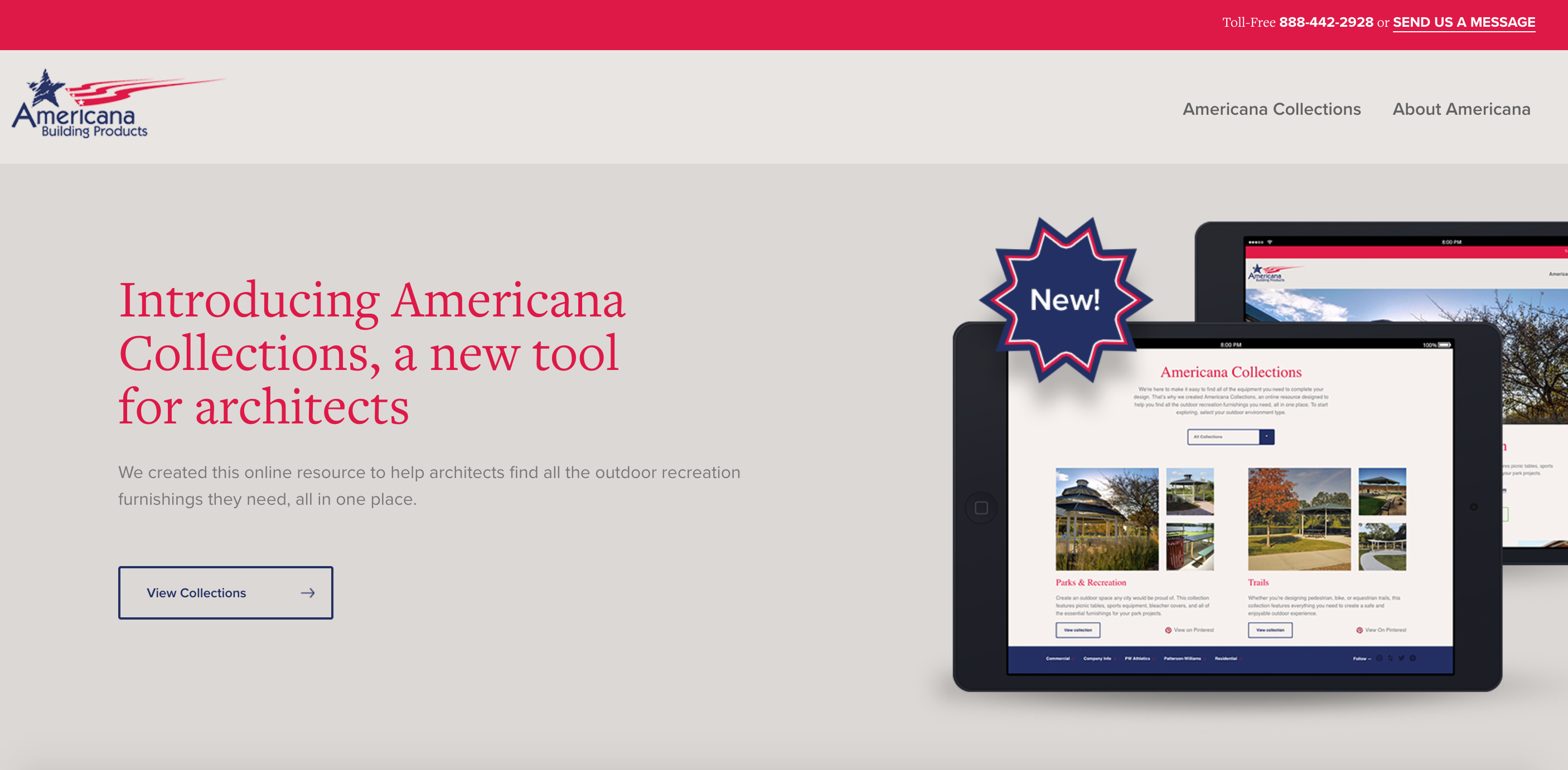 Americana Collections microsite