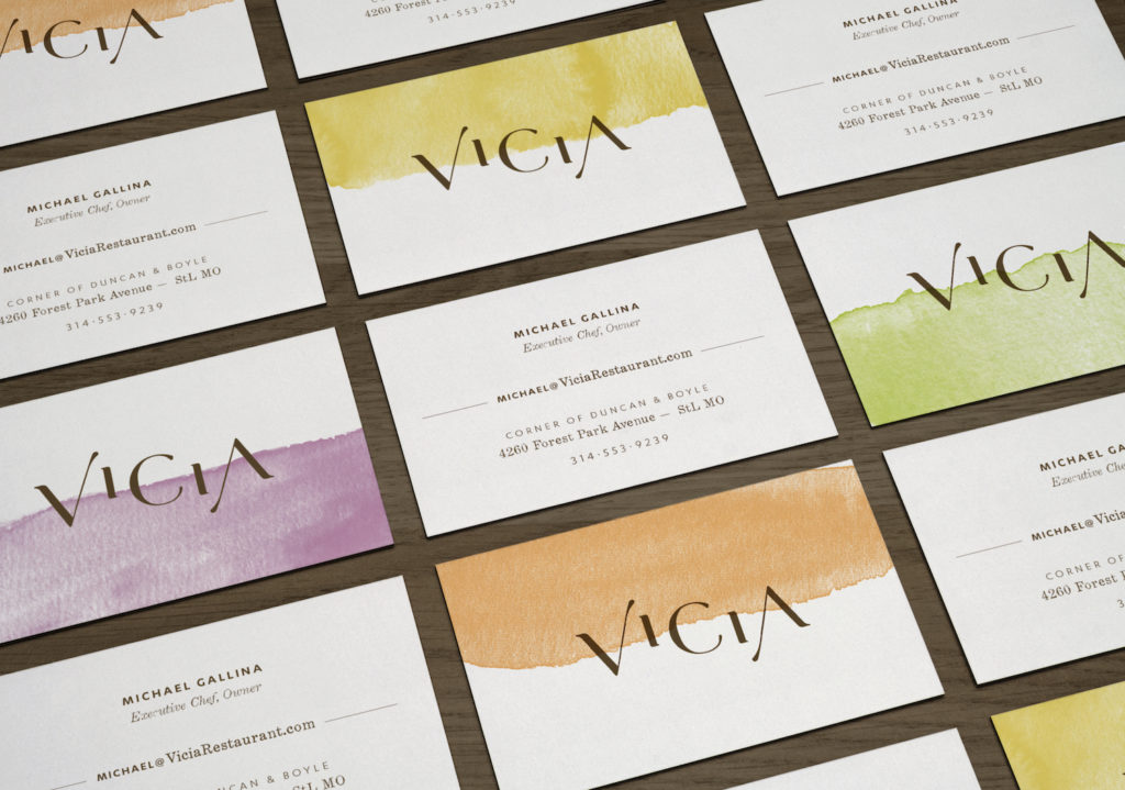 Vicia business cards
