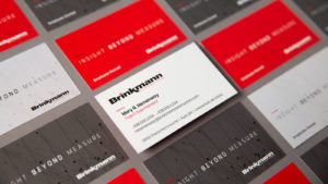Aerial shot of Brinkmann Constructors business cards