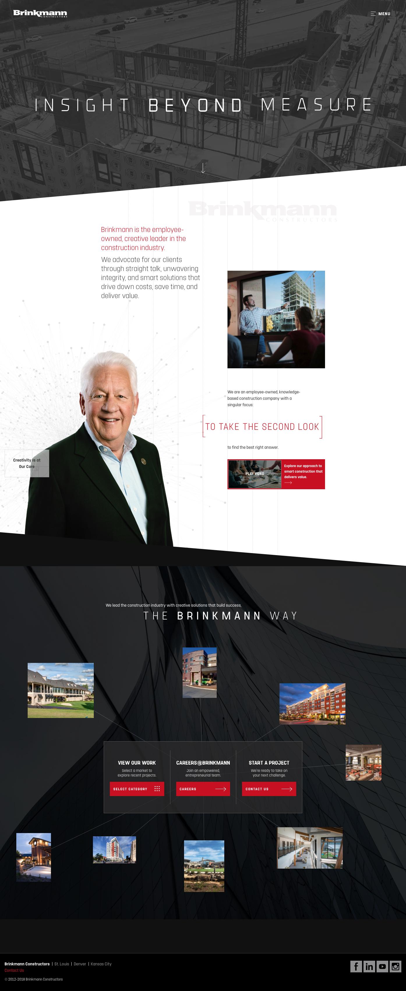 Screenshot of Brinkmann Constructors Home Page
