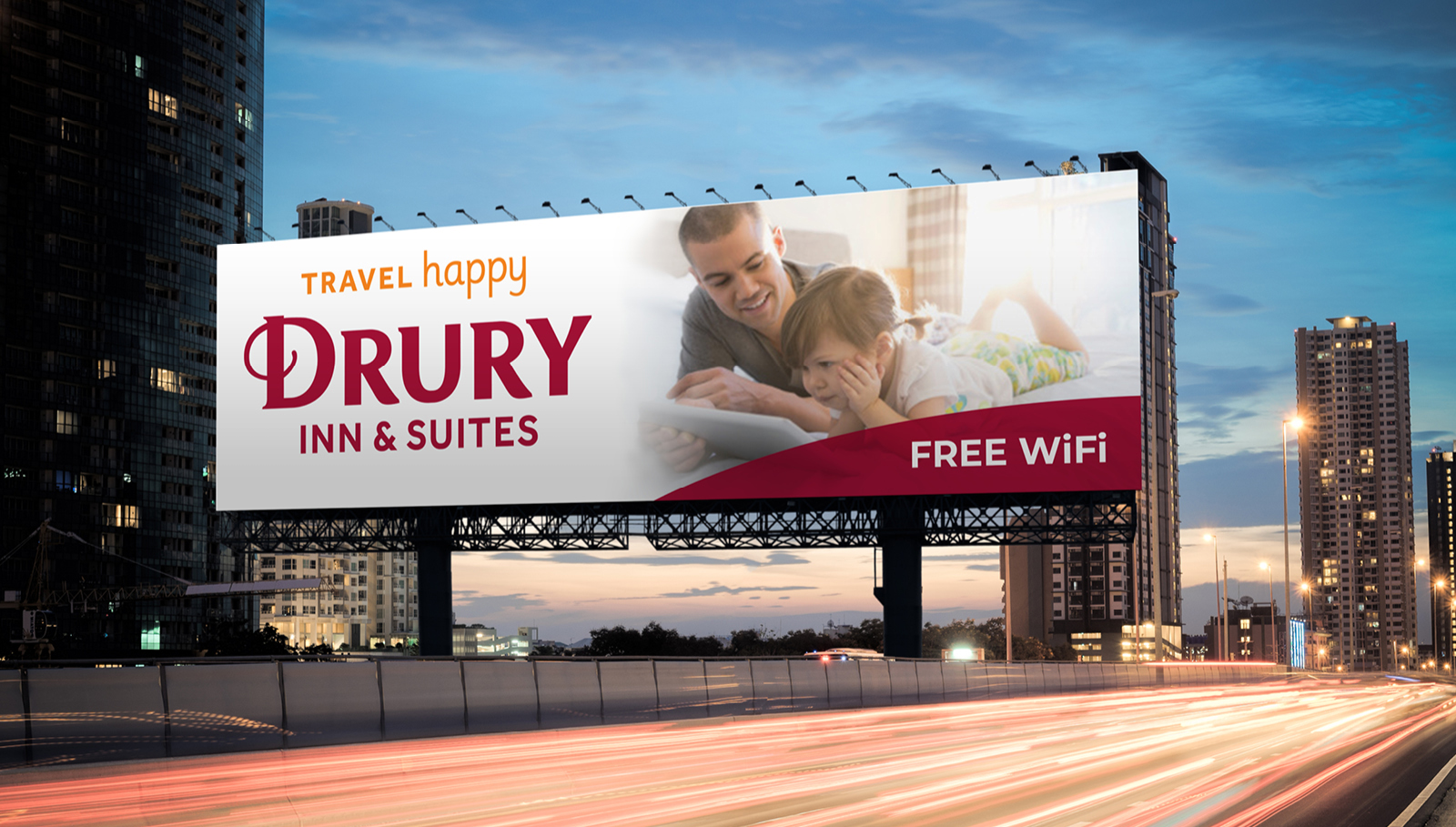 Drury Travel Happy Outdoor Board