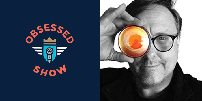 Obsessed Show Logo and photo of Eric Thoelke