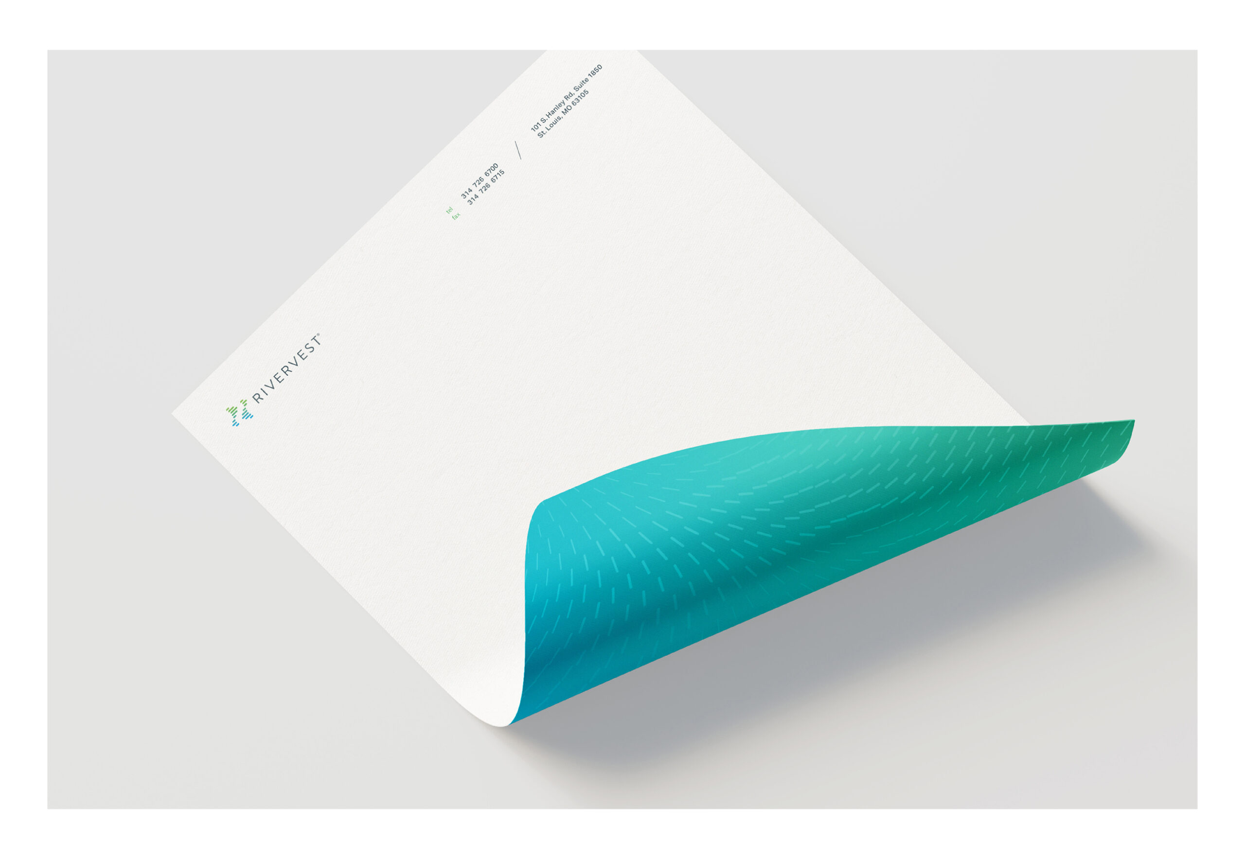 RiverVest letterhead front and back