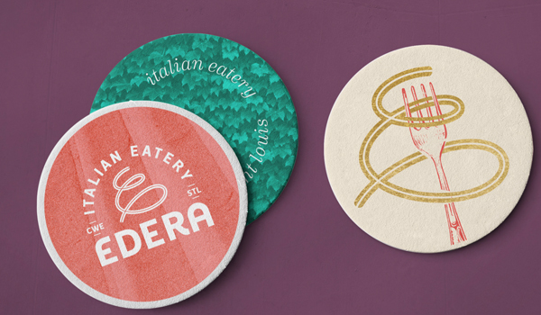 Three Edera coasters
