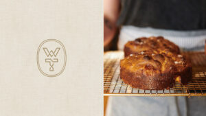 Winslow's Table logo and baked good