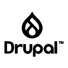 Drupal logo Black