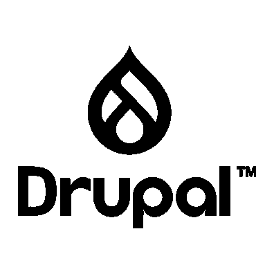 Drupal logo Black