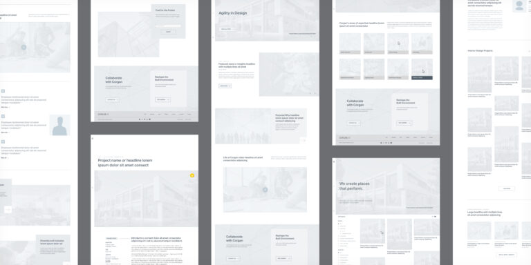 8 wireframes