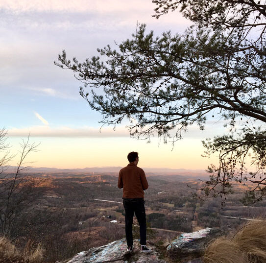 man on overlook